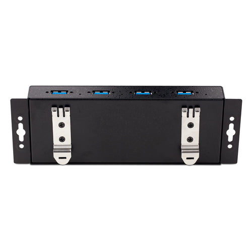 Industrie-USB-3.0-Hub mit 4 Anschlüssen, ESD-Schutz, für DIN-Schiene/Wand/Tischmontage, Hochleistungsgerät