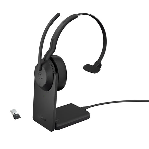 Jabra Evolve2 55 Headset - Wired & Wireless Mono Office Headset - Black