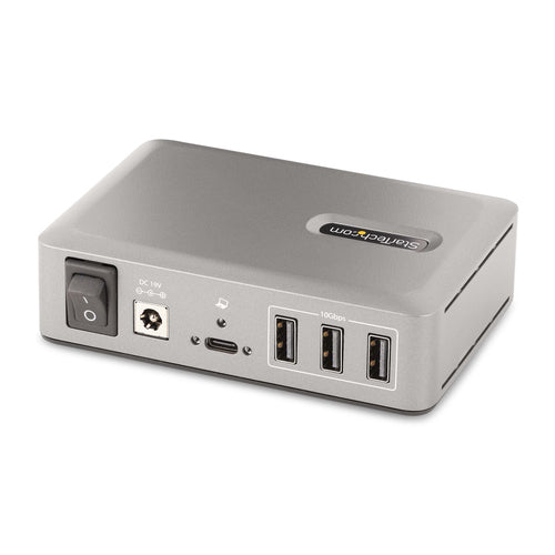 10-Port USB-C Hub mit 8 USB-A und 2 USB-C Anschlüssen, 65W Netzteil