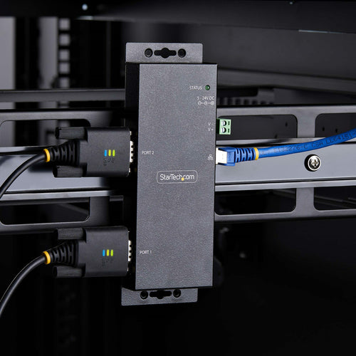 Serial Converter StarTech 2-Port Serial to Ethernet Adapter Metal Housing