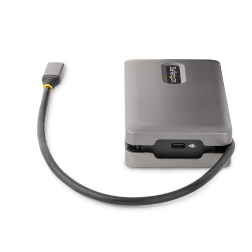 StarTech USB-C Multiport-Adapter DKT31CDHPD3 – 4K HDMI/DP, 100W Power Delivery, Grau
