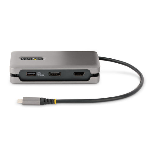 StarTech USB-C Multiport-Adapter DKT31CDHPD3 – 4K HDMI/DP, 100W Power Delivery, Grau