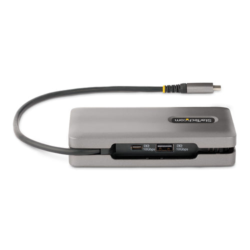 StarTech USB-C Multiport-Adapter DKT31CDHPD3 – 4K HDMI/DP, 100W Power Delivery, Grau