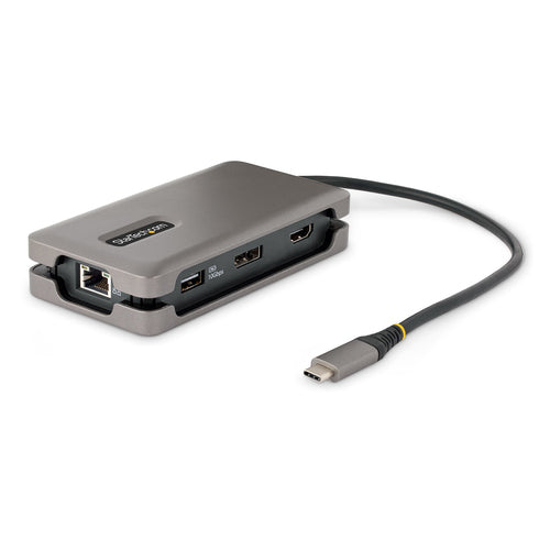 StarTech USB-C Multiport-Adapter DKT31CDHPD3 – 4K HDMI/DP, 100W Power Delivery, Grau