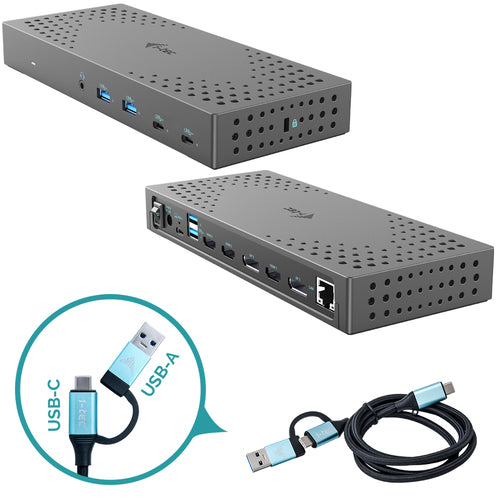 i-tec CATRIPLE4KDOCKPD2UK laptop dock/port replicator