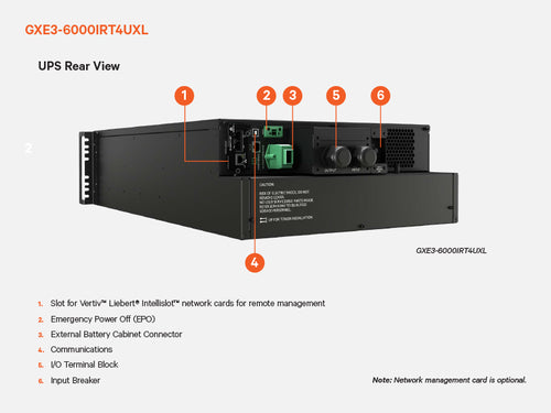 Vertiv Liebert GXE3-6000IRT4UXL uninterruptible power supply (UPS)