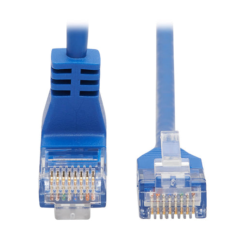 Cat6 Gigabit-Ethernet-Kabel 3m Winkelstecker (RJ45, nach oben gewinkelt) Tripp Lite Blau