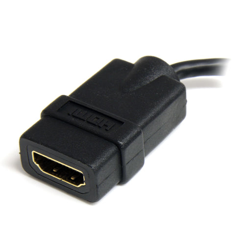 Micro-HDMI-auf-HDMI-Adapter 4K 30Hz StarTech.com Stecker/Buchse Kabel 0,127 m