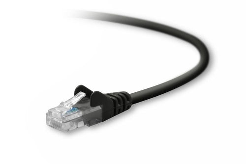 Belkin Cat5e, 10ft, 1 x RJ-45, 1 x RJ-45, Black networking cable
