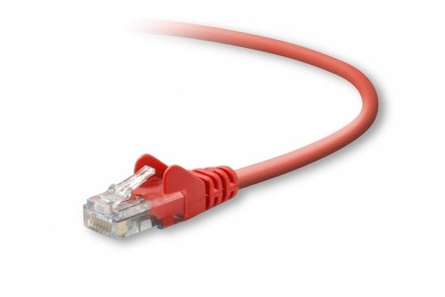 Belkin Cat5e Patch Cable, 6ft, 1 x RJ-45, 1 x RJ-45, Red networking cable