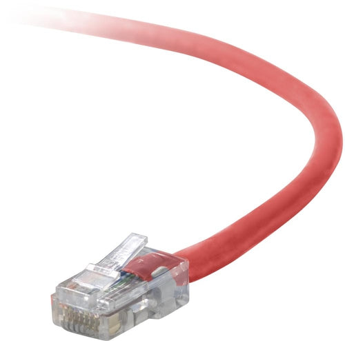 Belkin Cat5e Patch Cable, 1ft, 1 x RJ-45, 1 x RJ-45, Red networking cable