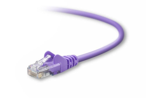 Belkin Cat5e, 1ft, 1 x RJ-45, 1 x RJ-45, Purple networking cable