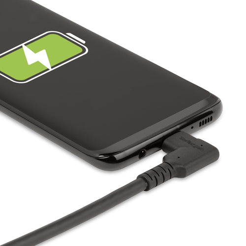 StarTech USB-C-Kabel RUSB31CC1MBR – 0,9 m langes rechtwinkliges 10-Gbit/s-Datenkabel