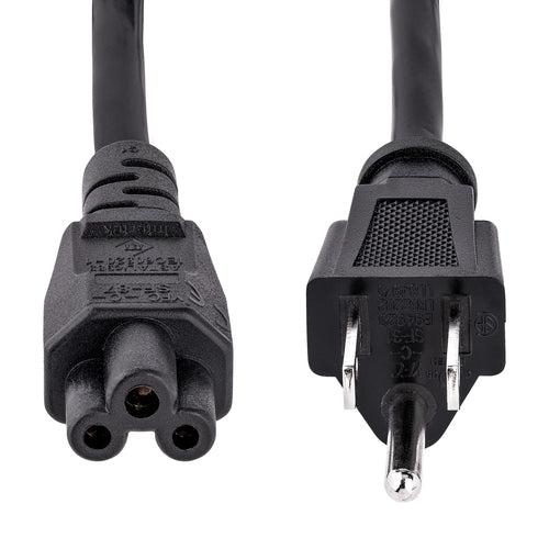 Laptop-Netzkabel 1,8m NEMA 5-15P auf C5 UL-gelistet 10A 125V