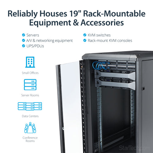 StarTech.com RK2236BKF rack cabinet