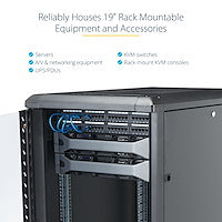 StarTech.com RK2236BKF rack cabinet