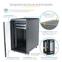 StarTech.com RK2236BKF rack cabinet
