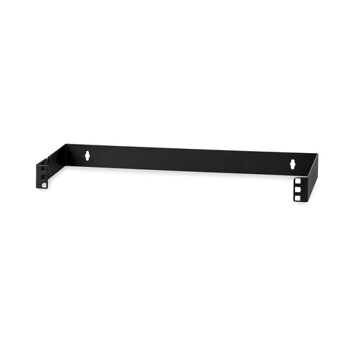 Hinged Wall Mounting Bracket 1U 19in for Patch Panels Black