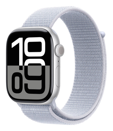 Apple Watch Series 10 GPS 46mm Silver Aluminium OLED Touchscreen 64GB Wi-Fi Fitness Tracker