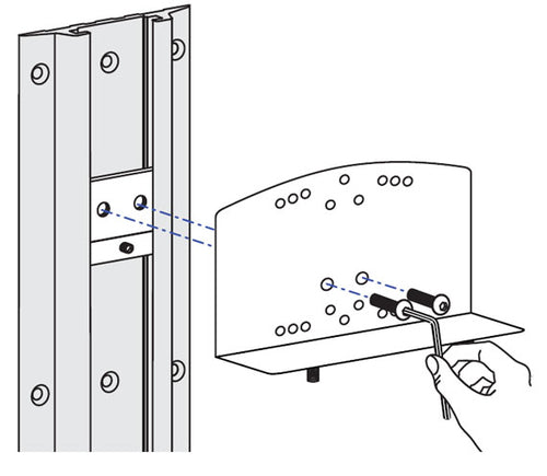 Ergotron Track Mount Bracket Kit for CPU Holders