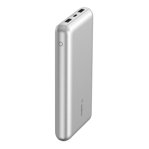Belkin BoostCharge 20000mAh Portable Power Bank Silver High-Capacity Charger