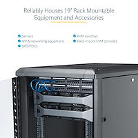 StarTech.com RK1236BKF rack cabinet