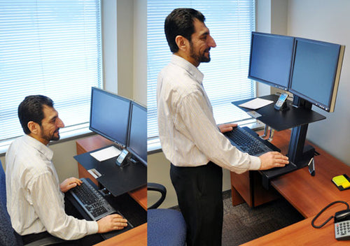 Ergotron WorkFit-S, Dual with Worksurface+