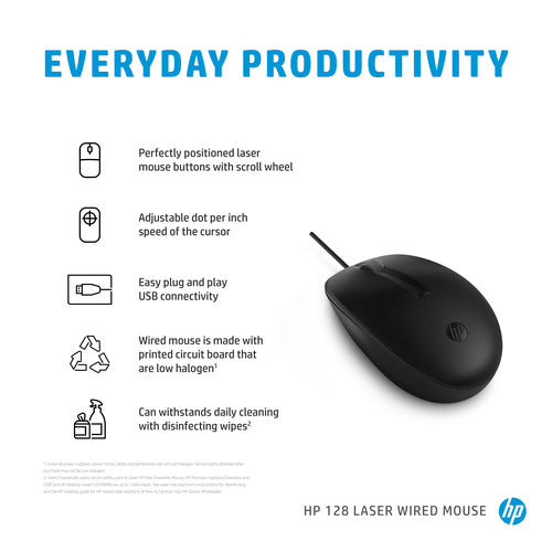 HP 128 LSR Wired mouse