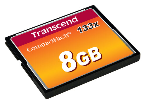 CompactFlash Speicherkarte 8GB Transcend 133x 50MB/s Geschwindigkeit
