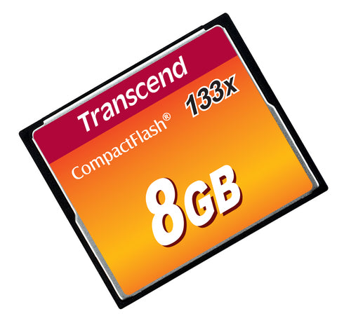 CompactFlash Speicherkarte 8GB Transcend 133x 50MB/s Geschwindigkeit