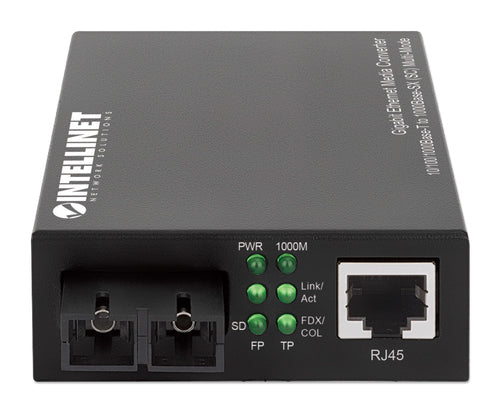 Gigabit-Ethernet-Medienkonverter 10/100/1000Base-T auf 1000Base-SX 550m Intellinet