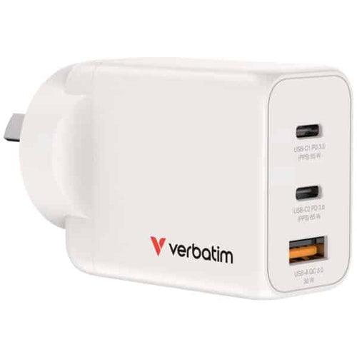 Verbatim 65W 3-Port GaN Wall Charger