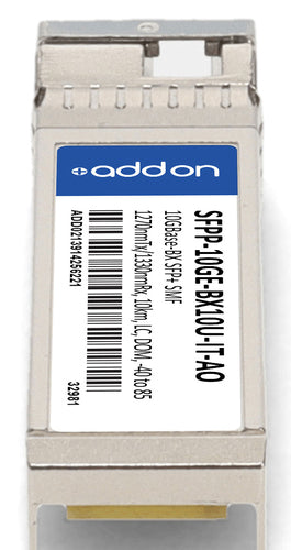 AddOn Networks SFPP-10GE-BX10U-IT-AO network transceiver module