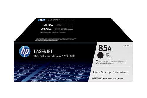 HP 85A Original LaserJet Tonerkartuschen Schwarz, Doppelpack, 3200 Seiten