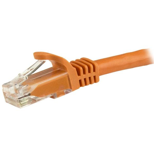 CAT6 Ethernet Cable 15m Orange 650MHz 100W PoE Snagless