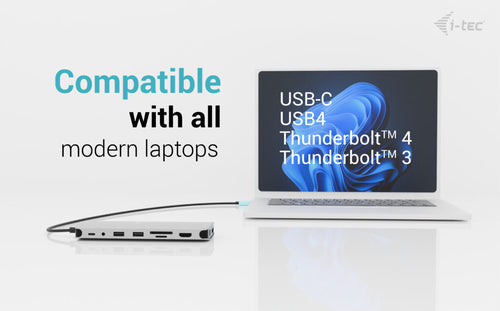 i-tec Metal C31NANOTRIPLEDOCKPD laptop dock/port replicator