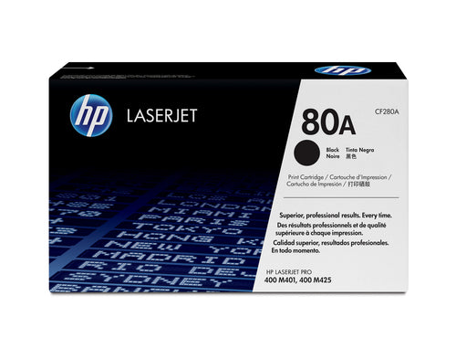 HP 80A Black Original LaserJet Toner Cartridge 2560 Pages