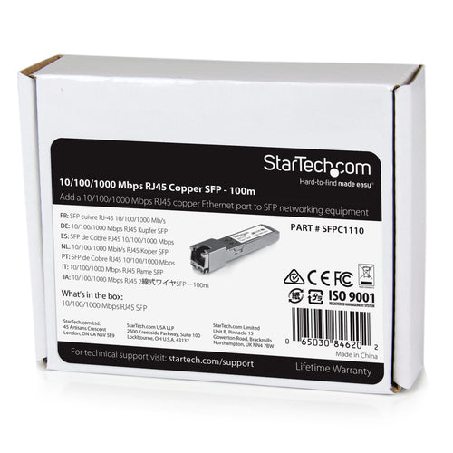 StarTech.com SFPC1110 network transceiver module