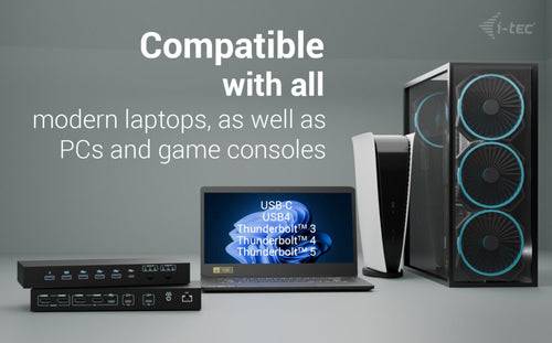 i-tec C31KVMDOCKPDPROUK laptop dock/port replicator