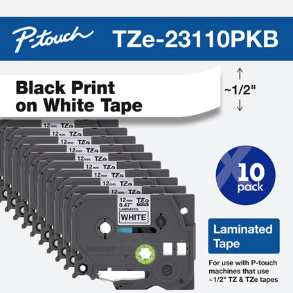 Brother TZE23110PKB label-making tape
