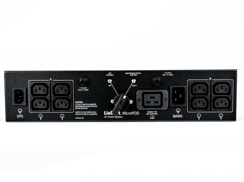 Vertiv 2U MicroPod External maintenance Bypass power distribution unit (PDU)