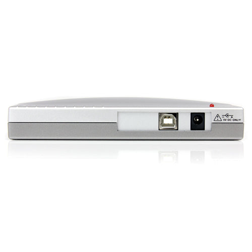 StarTech.com ICUSB2324 4-Port-USB-zu-RS232-Seriell-DB9-Adapter-Hub – Silber