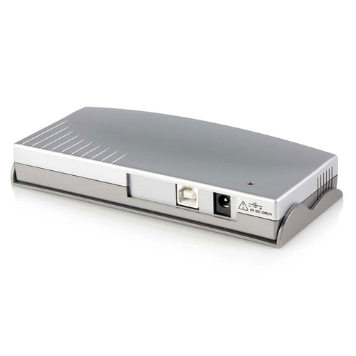 8-Port USB-auf-RS232-Seriell-DB9-Adapter-Hub, USB 2.0 Typ B, Silber