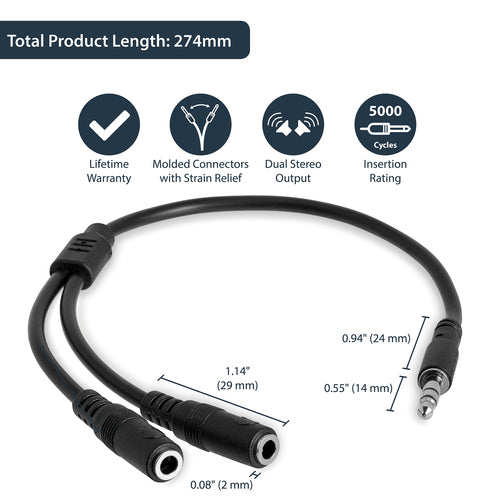 StarTech.com MUY1MFFS audio cable
