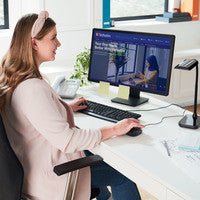 Verbatim 98106 Corded Optical Mouse - Black, USB Type-A, Ambidextrous Design