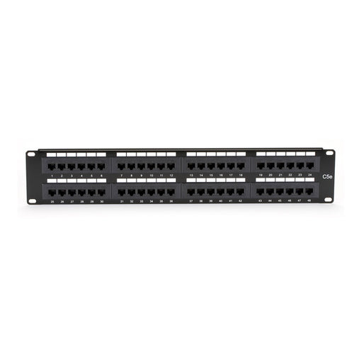 Patch Panel Black Box JPM5E48A Cat5e Rack Mount 2U Black