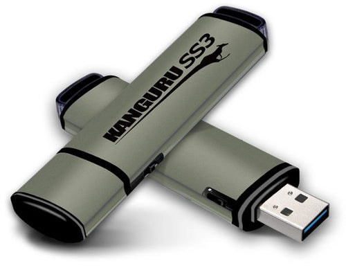 iStorage Kanguru SS3 128GB USB-Flash-Laufwerk – Sicherer USB 3.0 Speicher