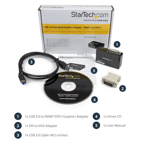 StarTech.com USB32HDDVII USB graphics adapter