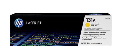 Yellow LaserJet Toner Cartridge Original HP 131A 1800 Pages