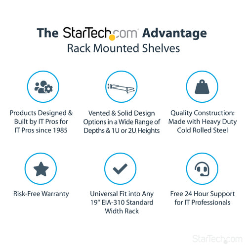 StarTech.com CABSHELF22 rack accessory
